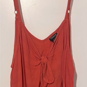 Torrid Tie Front Challis Tank Size 2